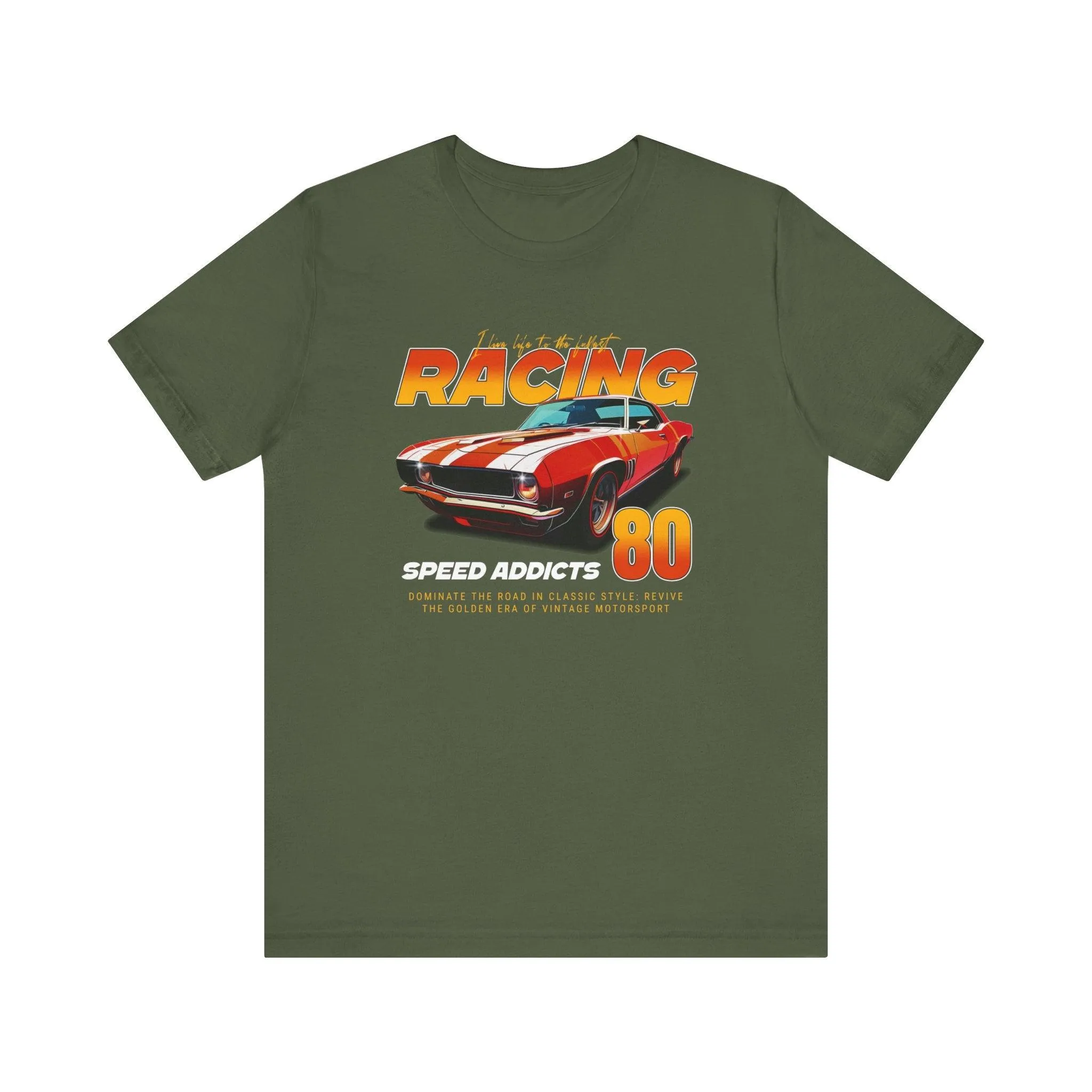 80s Racing Speed Addicts T Shirt