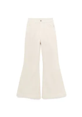 BEIGE FLARED JEANS