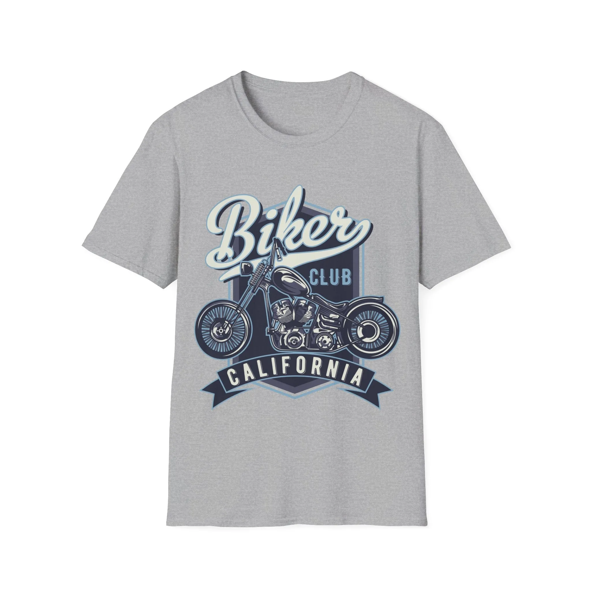 Biker T Shirt  Ring Spun Cotton American Vintage Motorcycles