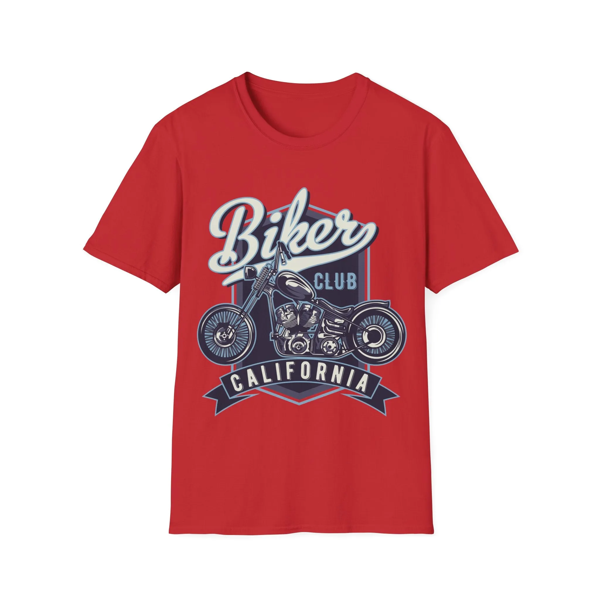 Biker T Shirt  Ring Spun Cotton American Vintage Motorcycles