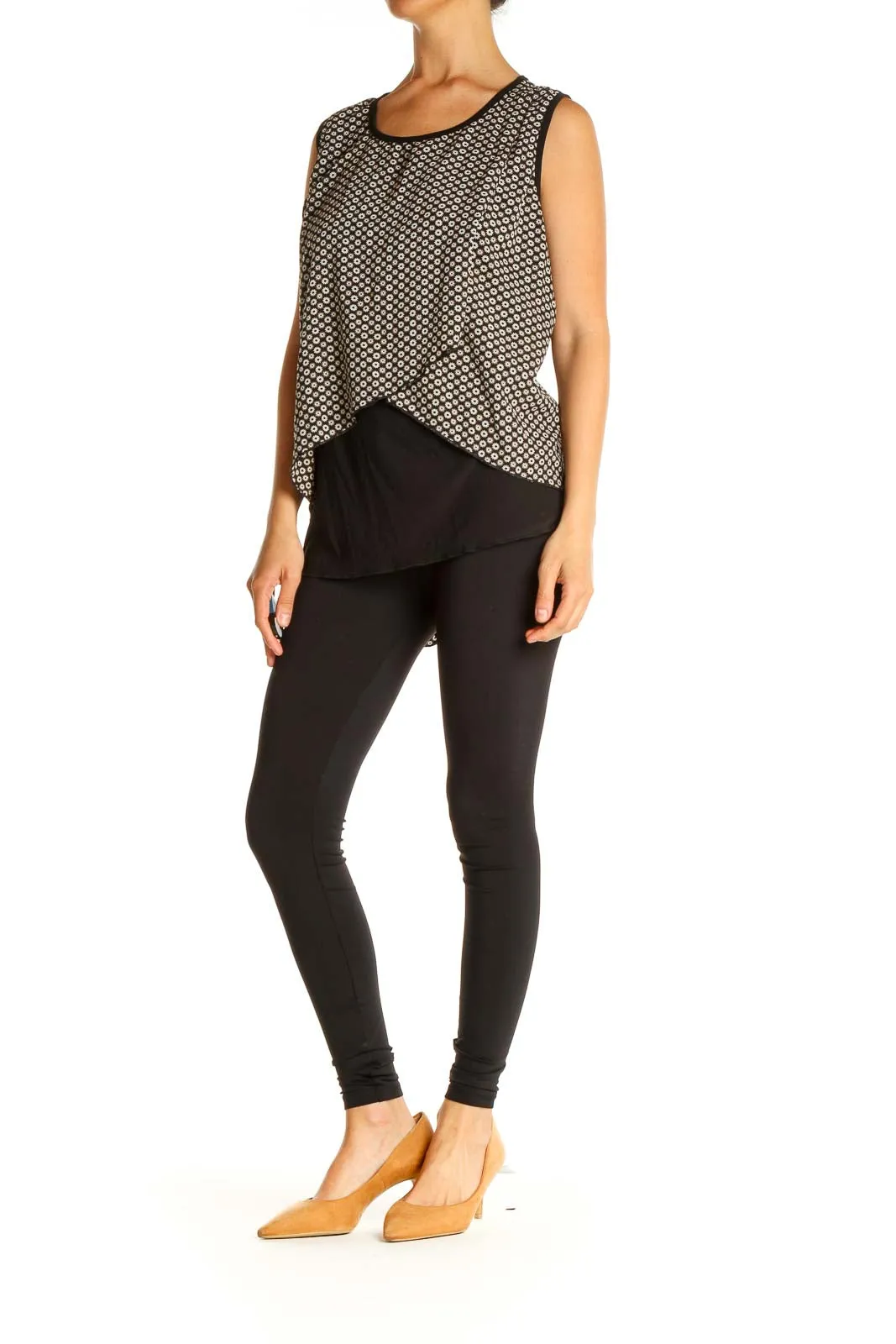 Black Polka Dot All Day Wear Top