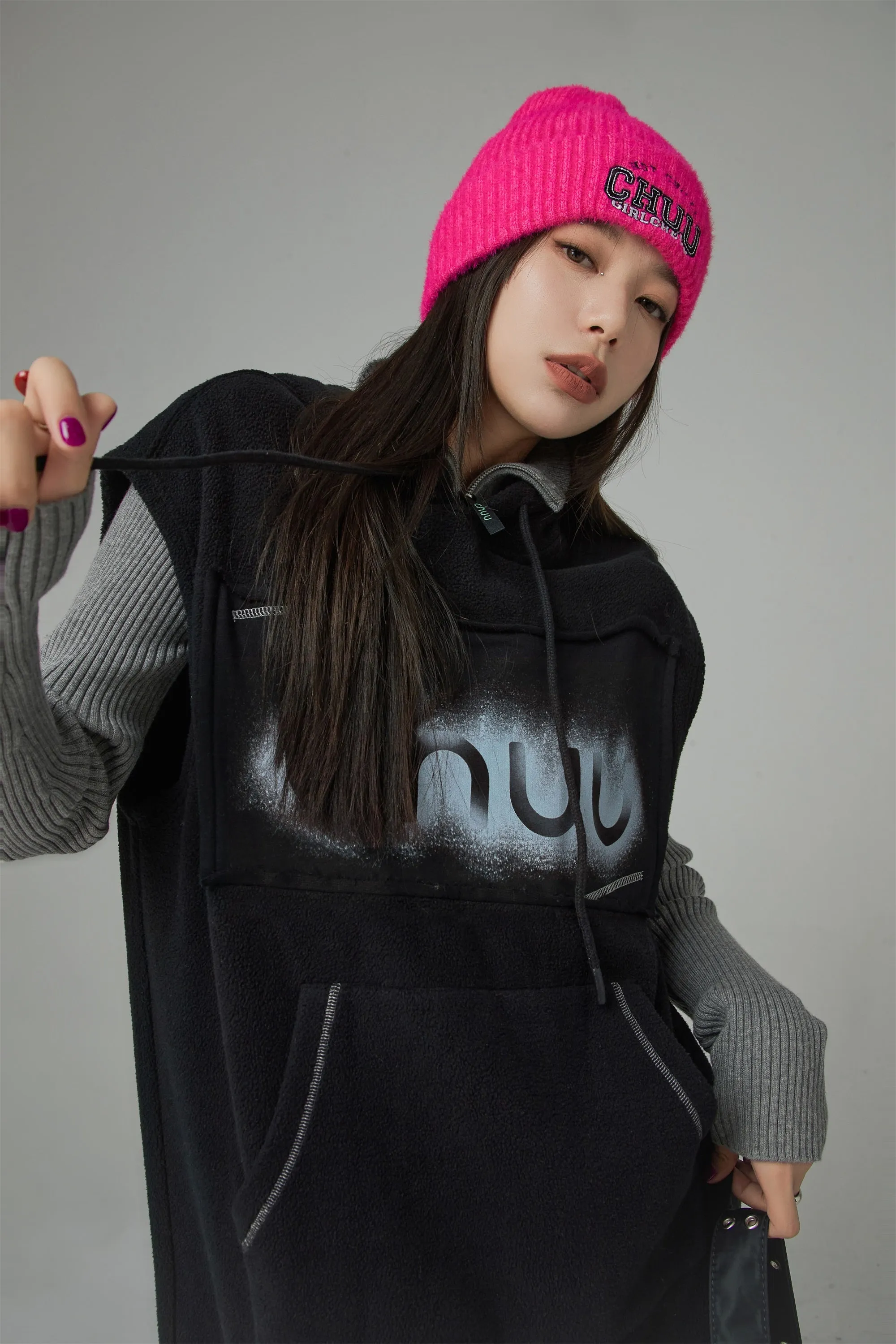 Chuu Loose Fit Hoodie Dress