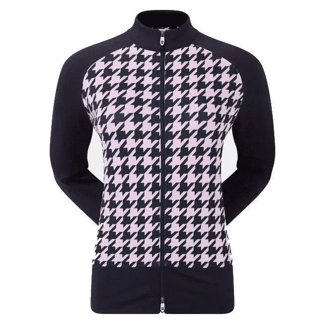 Footjoy Ladies Full Zip Houndstooth Mid layer 88859