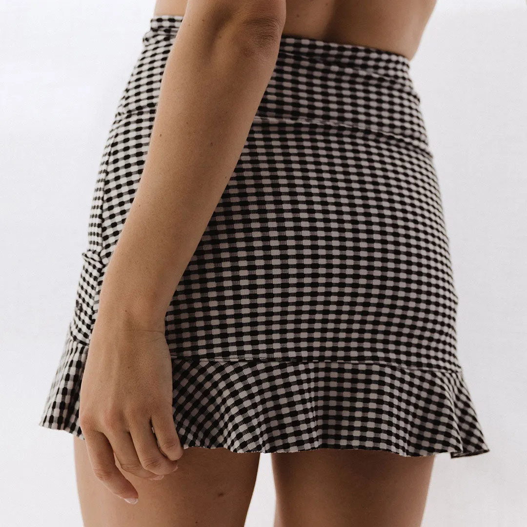 Hamptons High-Waisted Swim Skirt