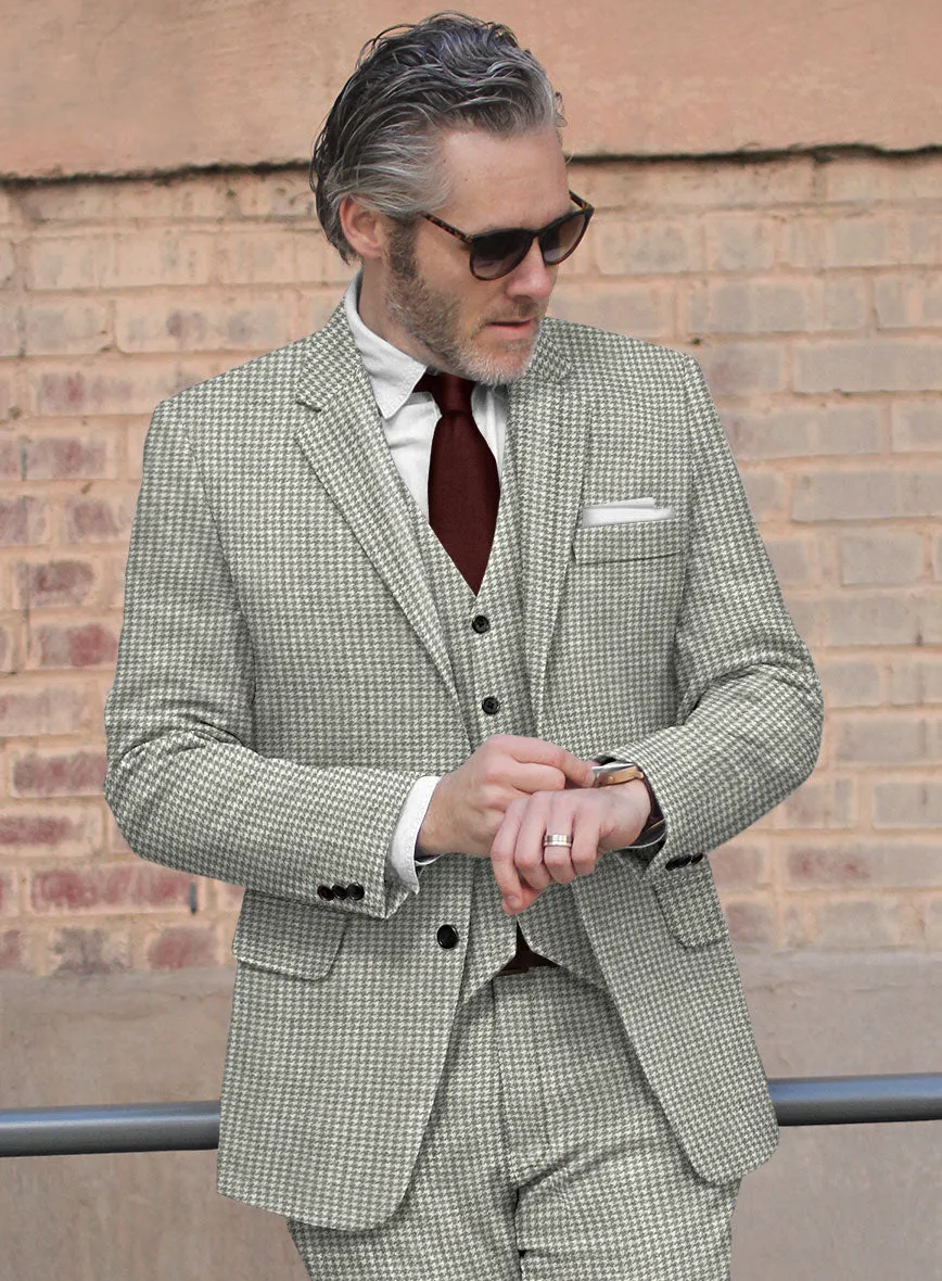 Houndstooth Light Gray Tweed Jacket