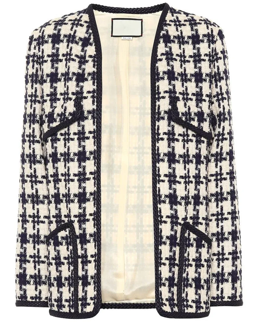 Houndstooth Tweed Jacket