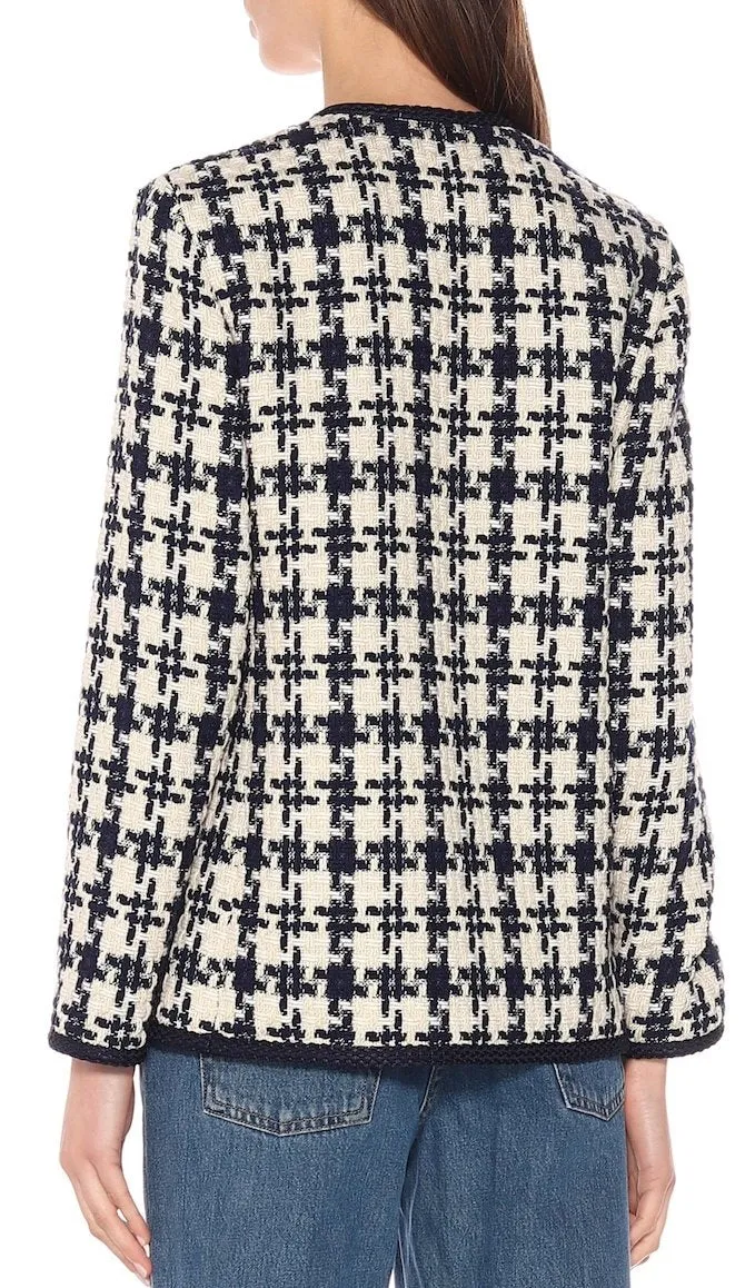 Houndstooth Tweed Jacket