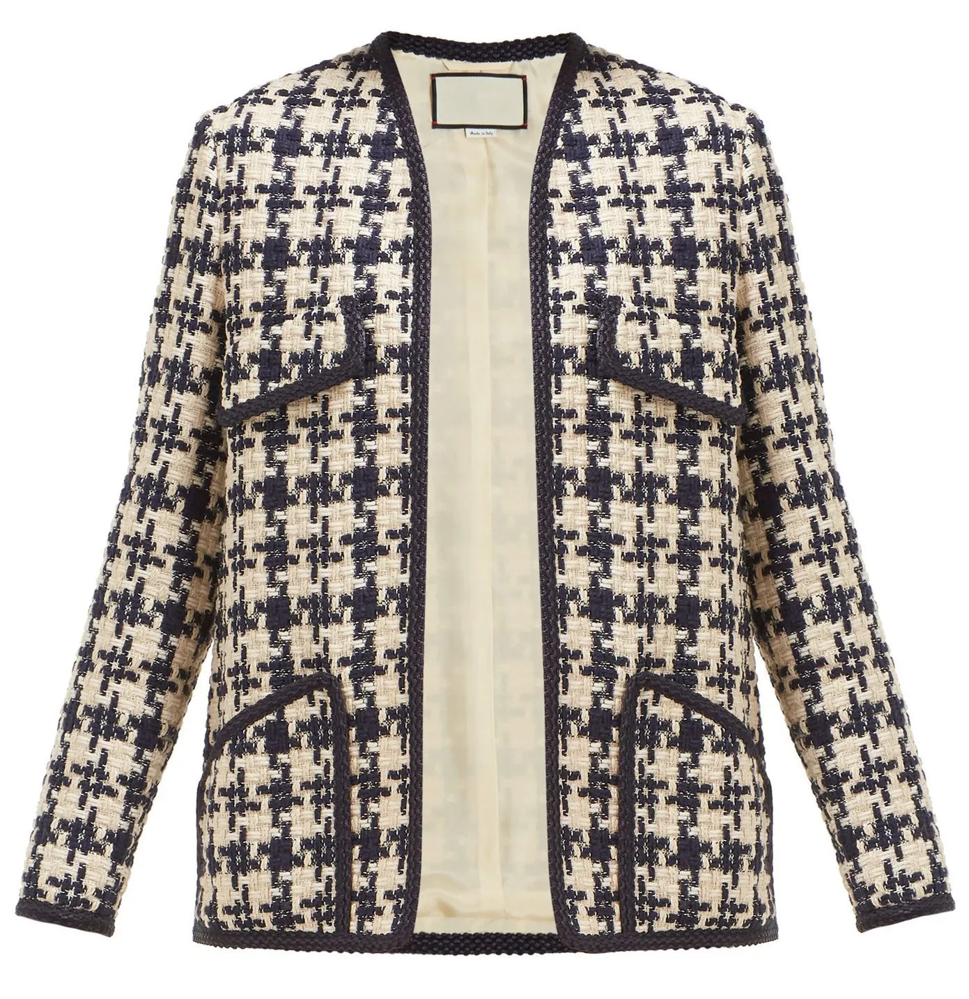 Houndstooth Tweed Jacket