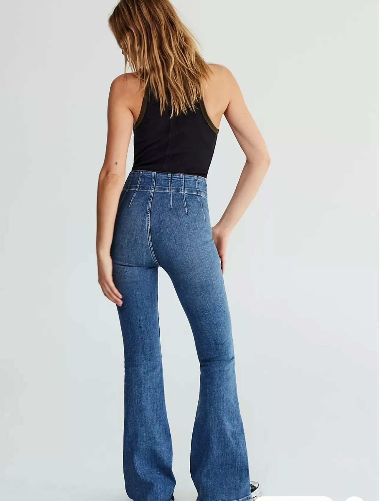 Jayde Flare Jeans- Sunburst Blue