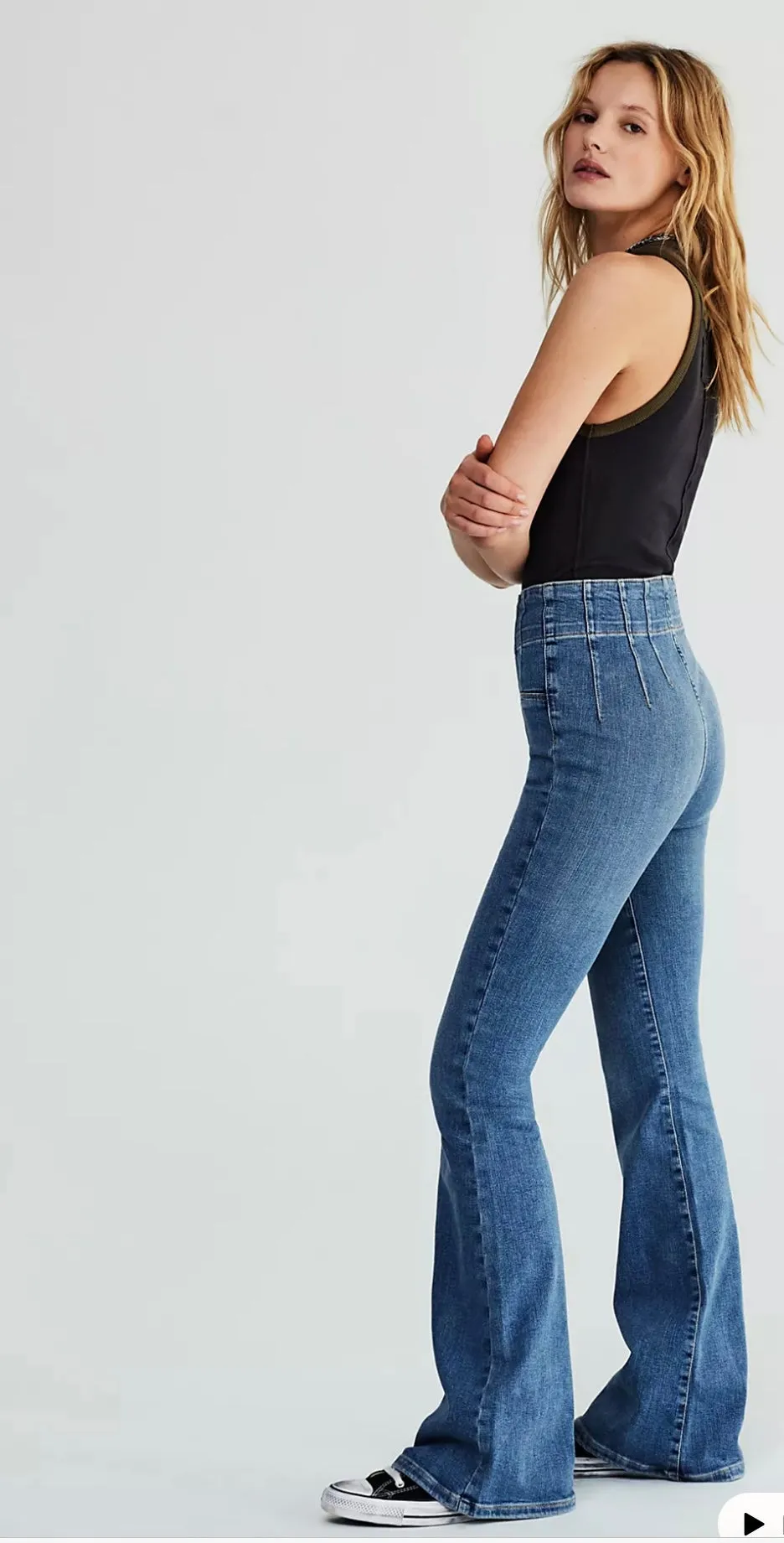 Jayde Flare Jeans- Sunburst Blue