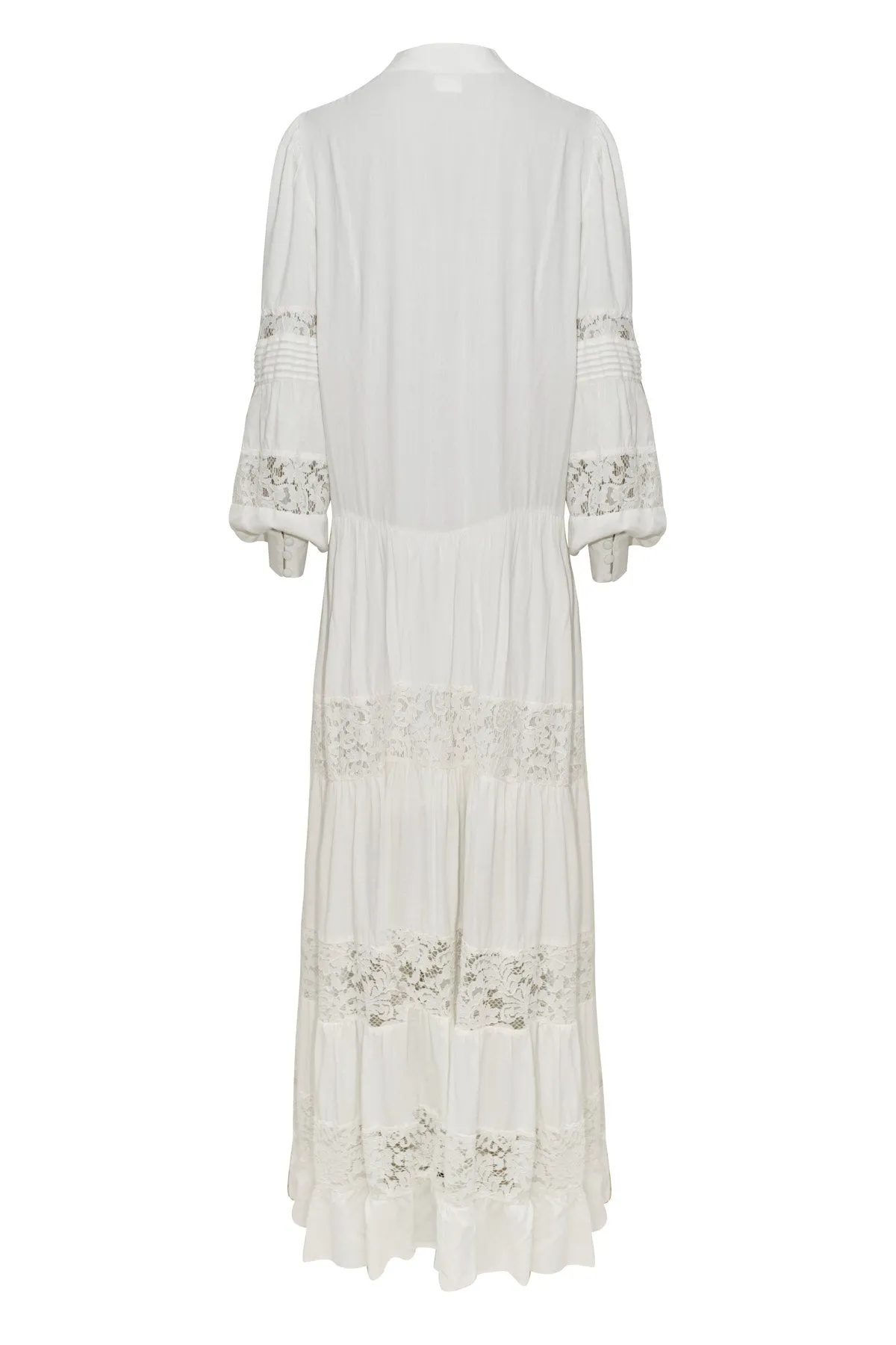 Matricaria Off White Maxi Dress