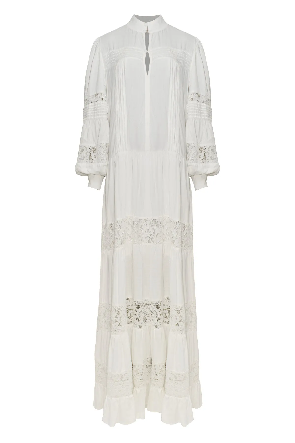 Matricaria Off White Maxi Dress