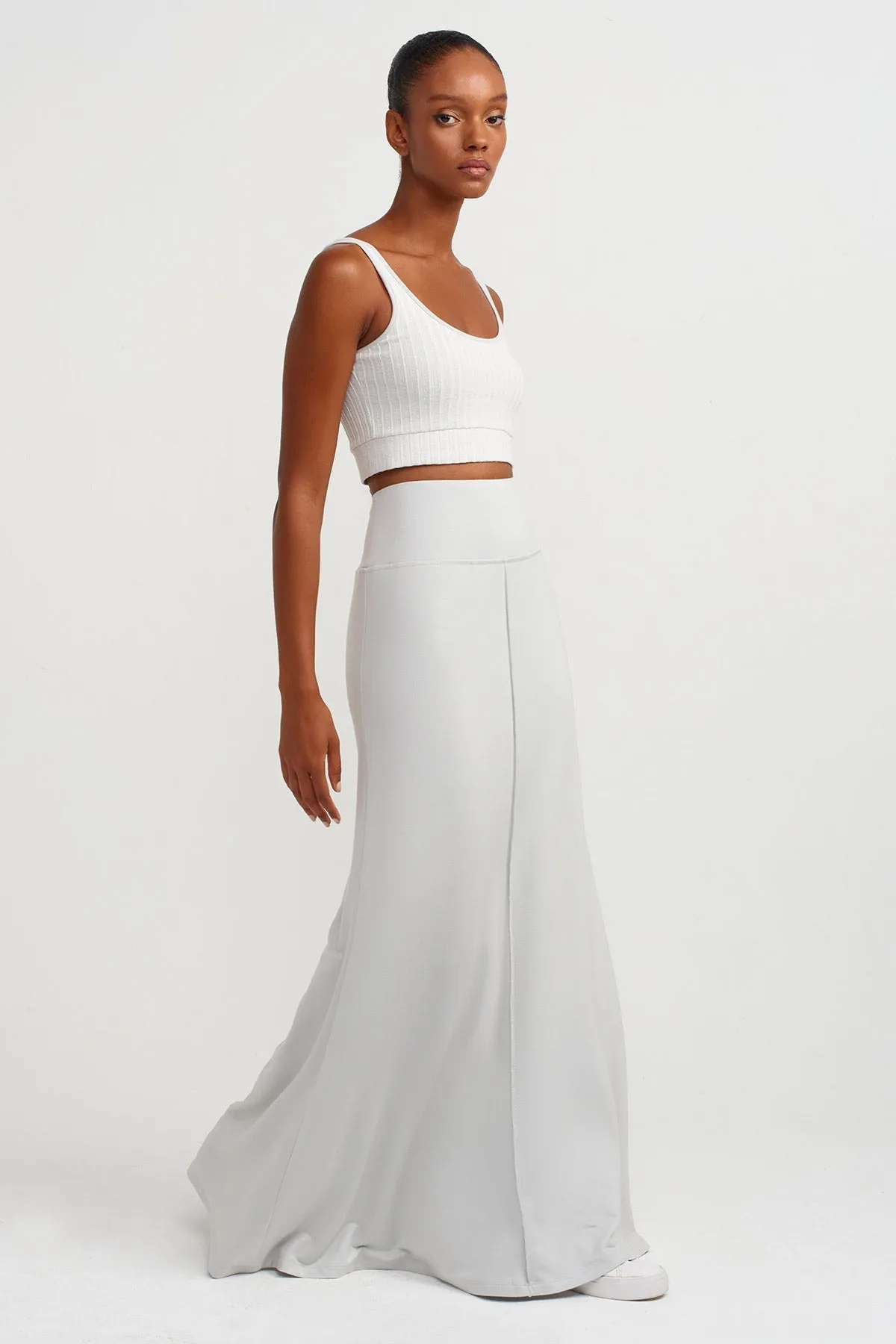 Nu High-Waisted Maxi Skirt Ice