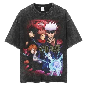 Nysekai "Armed - Jujutsu Kaisen" Vintage Oversized T Shirt