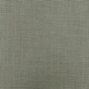 Off White-Black Mini Houndstooth Polyester Woven Suiting Fabric