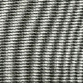 Paper White-Black Mini Houndstooth Poly Twill Woven Fabric