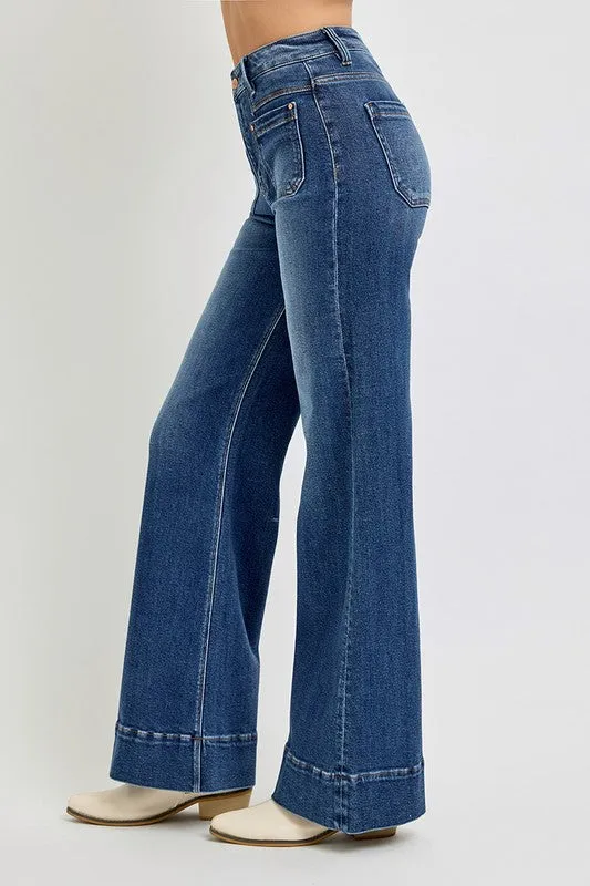 Patch Pocket Dark Wash Jeans