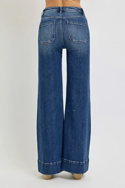 Patch Pocket Dark Wash Jeans