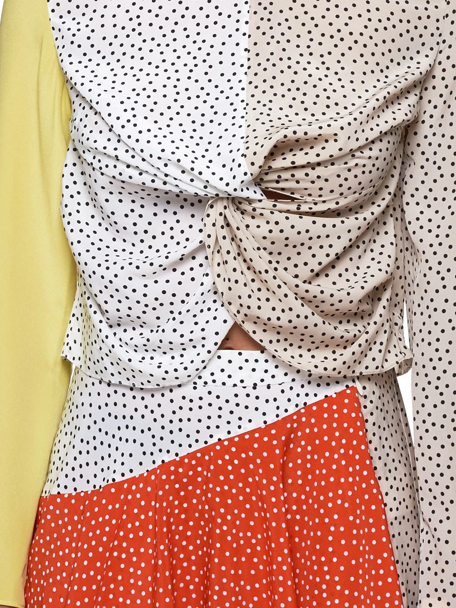 Polka Dot Top (MILA-YELLOW-POLKA DOT)