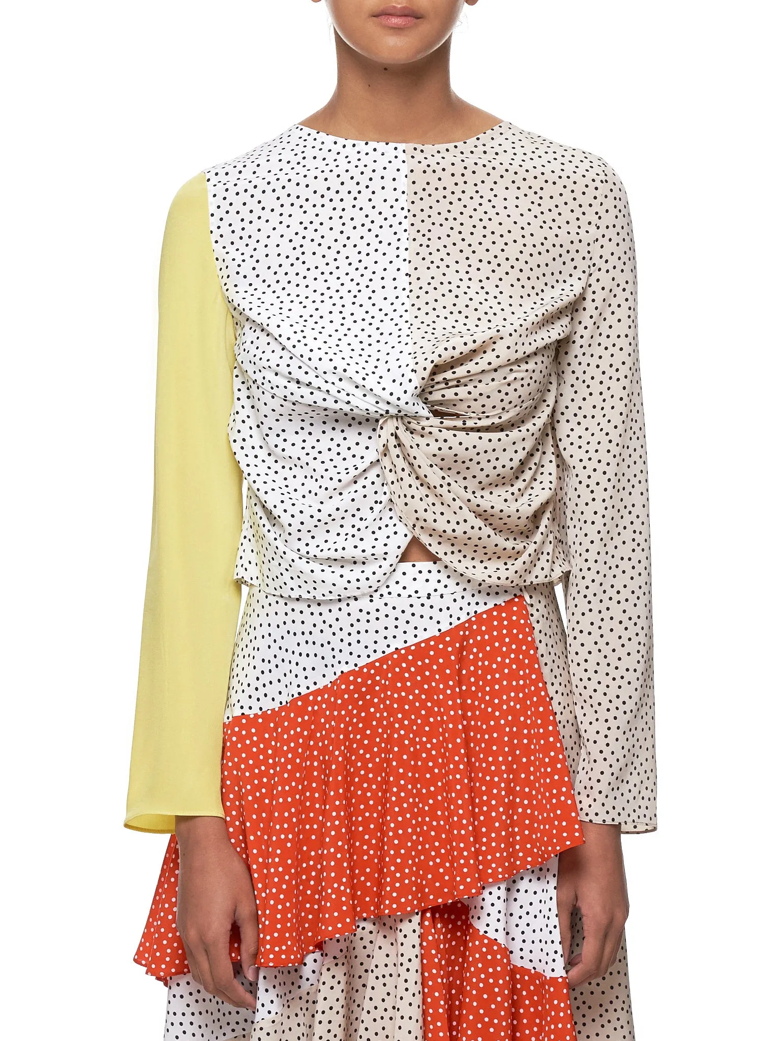 Polka Dot Top (MILA-YELLOW-POLKA DOT)