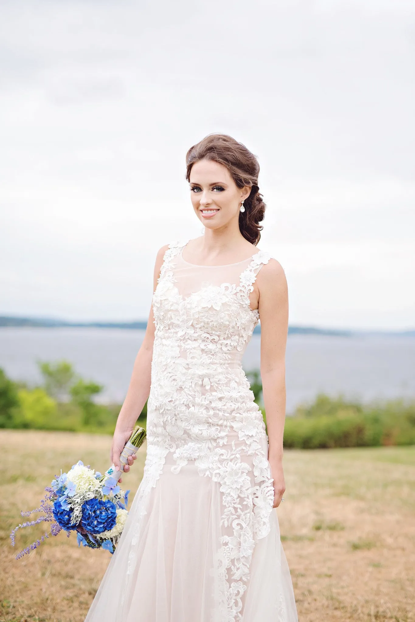 SAMPLE SALE/ Blush Pink Sheer All Over Lace Tulle Dress (#PB070)