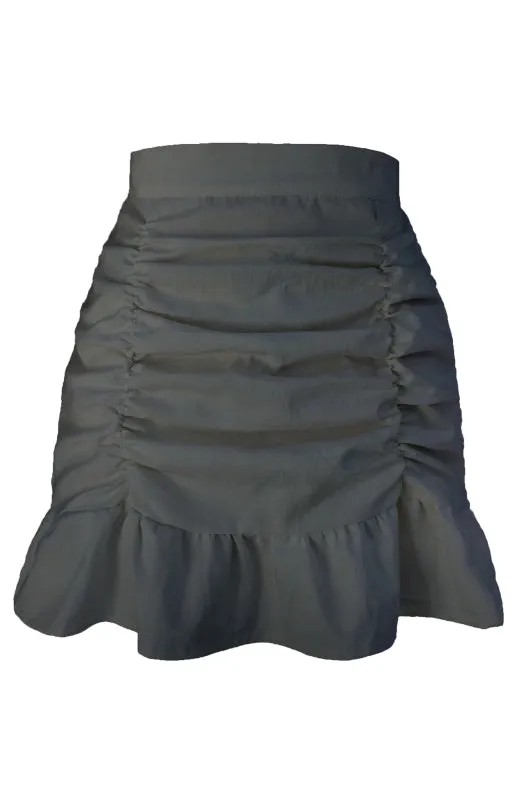 Skirt - Ruffle High-Waisted Hip Fishtail