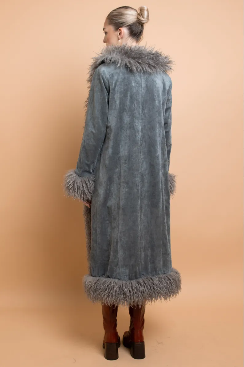 Suede Afghan Shaggy Coat