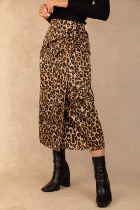 Verena High Waisted Leopard Skirt