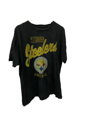 Vintage AFL Pittsburgh Steelers Black T-Shirt X-Large