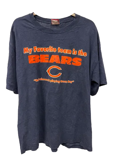 Vintage Chicago Bears My Favorite Team Blue T-Shirt XX Large