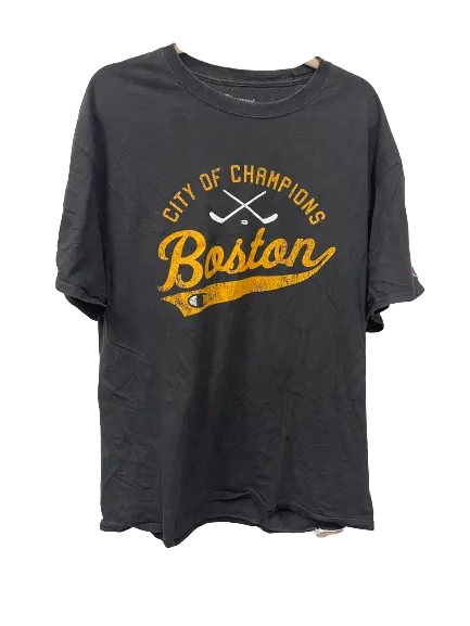 Vintage City of Champions Boston Black T-Shirt XX Large