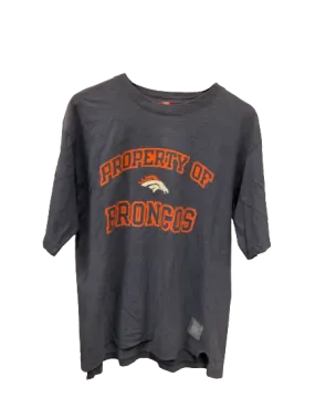 Vintage Grey Denver Broncos NFL T-shirt Medium