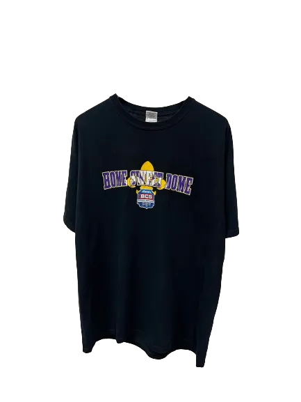 Vintage Louisiana State University Tigers T-Shirt Black XLarge