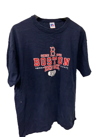 Vintage MLB Boston Red Sox Navy T-Shirt Large