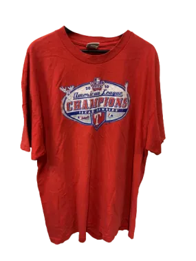 Vintage MLB Texas Rangers 2010 Red T-Shirt Large