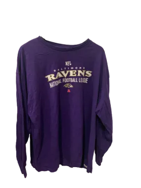 Vintage NFL Baltimore Ravens Purple Long Sleeve T-Shirt XX-Large