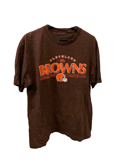 Vintage NFL Cleveland Browns Brown T-Shirt Large