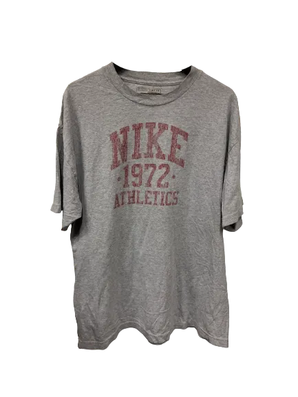 Vintage Nike Athletics 1972 Grey T-Shirt X-Large