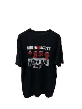 Vintage North Scott Wrestling T-Shirt Black XLarge