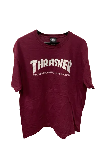 Vintage Thrasher Skateboard brown T-Shirt Large