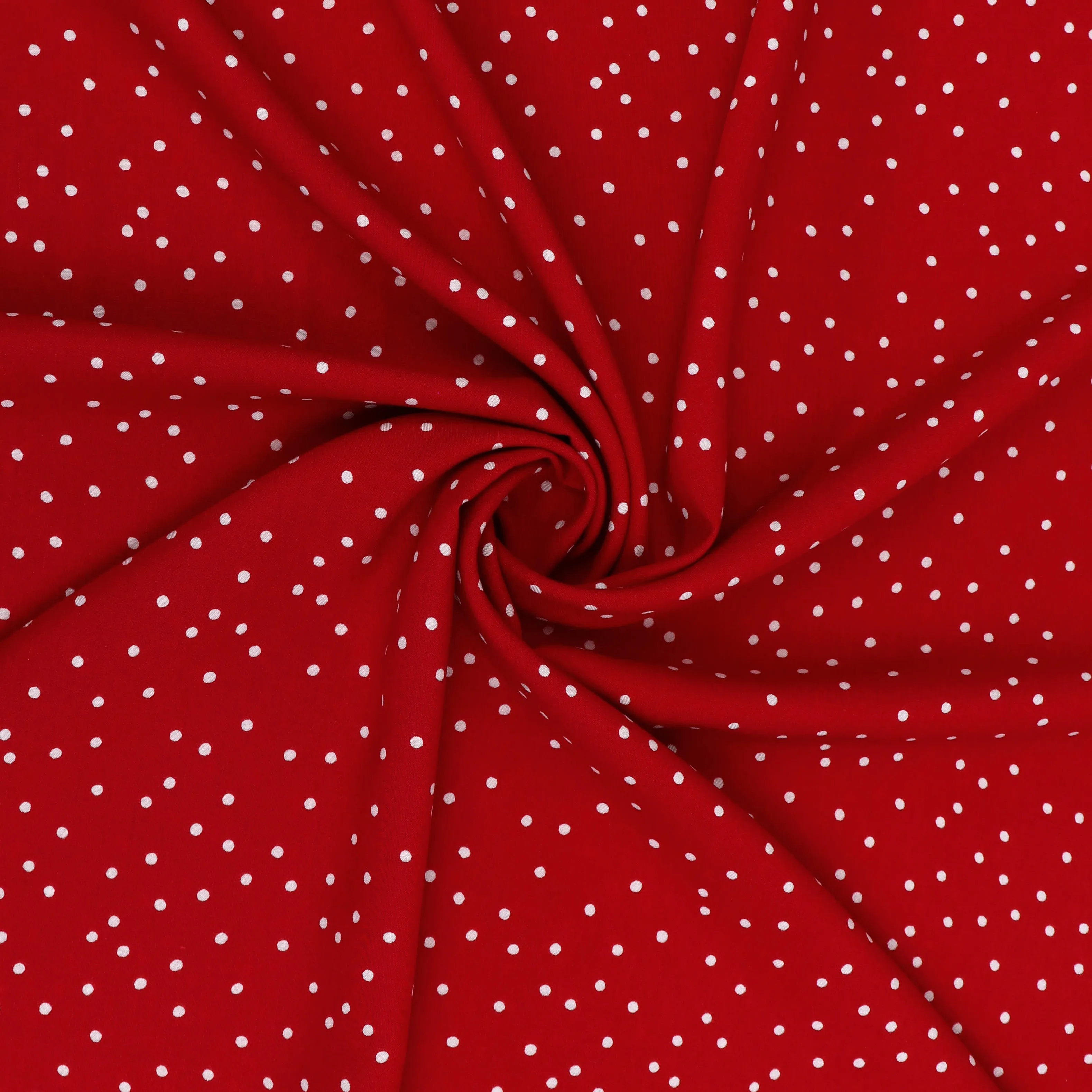 Viscose Lawn - Dotty - Red