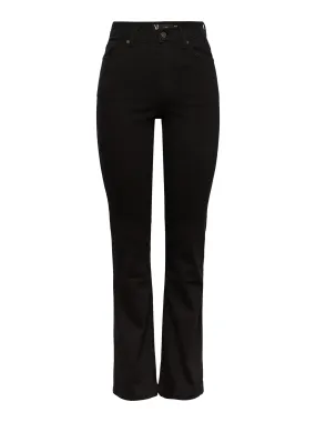 Yasvinnie hw flared jeans s. Noos Black